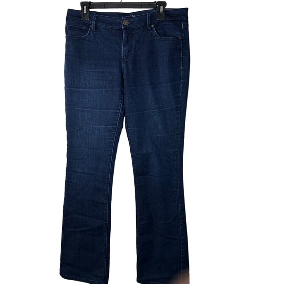 LOFT Modern Sexy Boot Jeans Dark Wash Stretch Denim Size 10 - Picture 2 of 12